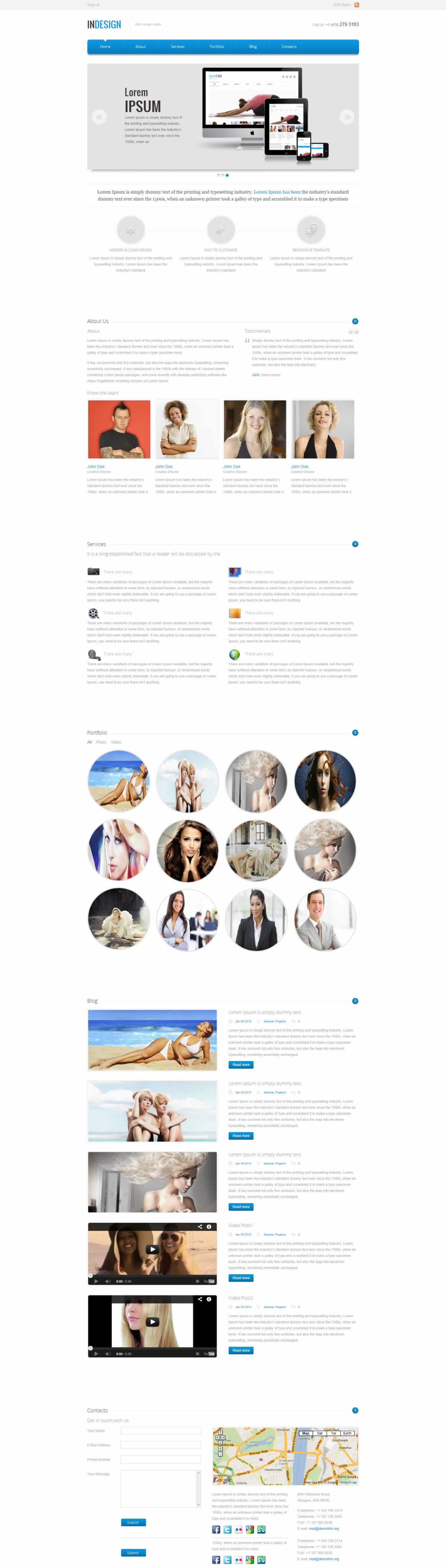 WordPress Style 1-page Design